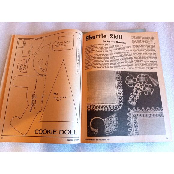 Lot of 2 Vintage Stitch N Sew Magazine Holiday Issues 1970 & 1971 Christmas - Picture 9 of 10